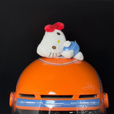 for full-face and half-face helmets, ski – Motosiklet dəbilqələri - plush-toy-kt-cat