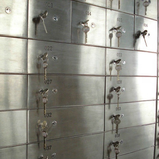 Caja Fuerte de Acero Inoxidable Antimagnética Antirrobo para Bancos y Hoteles