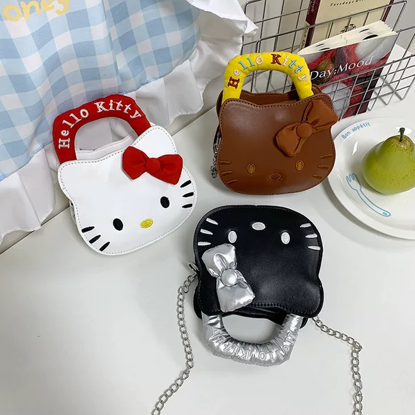 Wholesale Hot Kt Cat Crossbody Bag New Super Cute Mini Contrasting Color Cute Cartoon Handbag Sexy Versatile Bag