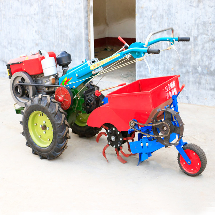 新款旋耕开沟施肥机101 121底盘菜园子施肥机果树上肥机