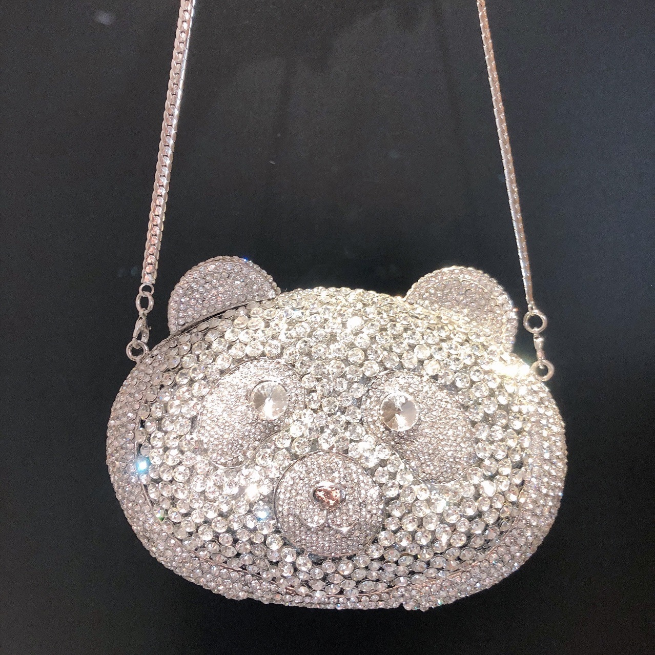 * Bears Diamond Clutch Bolsa de mano de piedra preciosa vestido de fiesta europeo y americano