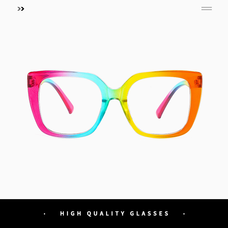 Fashion Geometric Pc Cat Eye Full Frame Optical Glasses display picture 3