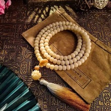 厂家批发天然菩提根长串108颗佛珠念珠手持新中式国风款流苏
