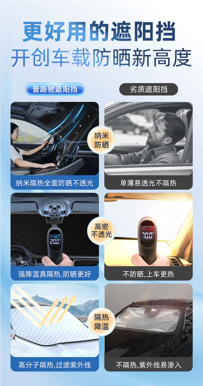 Car snow shield car magnetic snow shield thickened front windshield snow shield magnet snow shield half cover car jacket