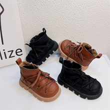寶寶靴子早秋款小童馬丁靴復古韓版皮靴男女童嬰兒單靴0-1-3歲潮