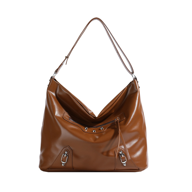 Bolso de gran capacidad para mujeres 2025 nueva moda popular de viaje de hombro mochila cubo tote simple versátil