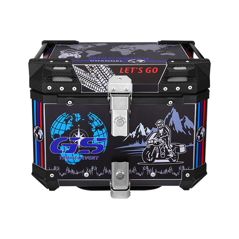 Scooter, caja trasera de aleación de aluminio, batería, ternero, coche eléctrico, maletero, gran capacidad para llevar