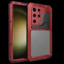 适用战狼三星S23 Plus全包软胶S23 Ultra金属三四防潜水手机壳套