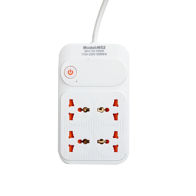 Un solo interruptor de cuatro pares de bolsas de PVC estándar europeo y americano en blanco y negro mezclado o envasado con puerta de seguridad para niños