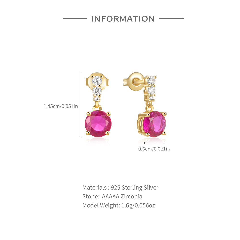4g Weight 925 Sterling Silver Ear Needle Material Zircon Inlay Material Earrings Classification 1 Pair Quantity Daily Occasion 925 Sterling Silver Material Geometric Pattern Women's Gender Plating, Inlay Design Simple Style Style 1 Pair 925 Sterling Silver Zircon Geometric Earrings 无