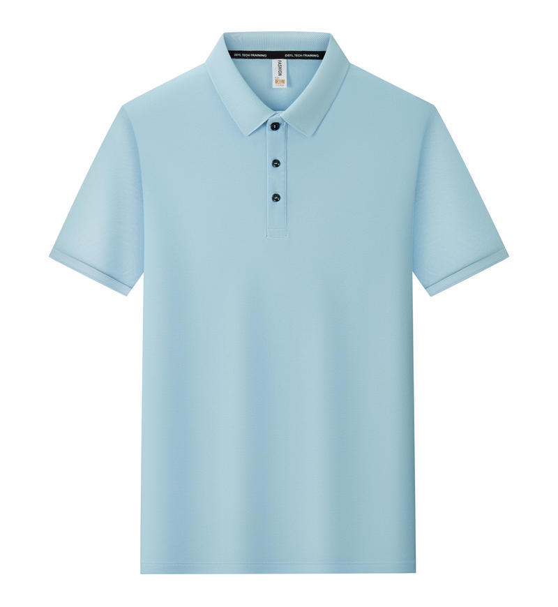Suministro transfronterizo de comercio exterior para Europa y América, polos de gran tamaño para hombre, absorbentes del sudor, con logotipo impreso personalizado.