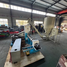 鱼饲料膨化机 牛蛙鱼虾蟹养殖颗粒膨化机 自制鱼鸟粮膨化饲料机