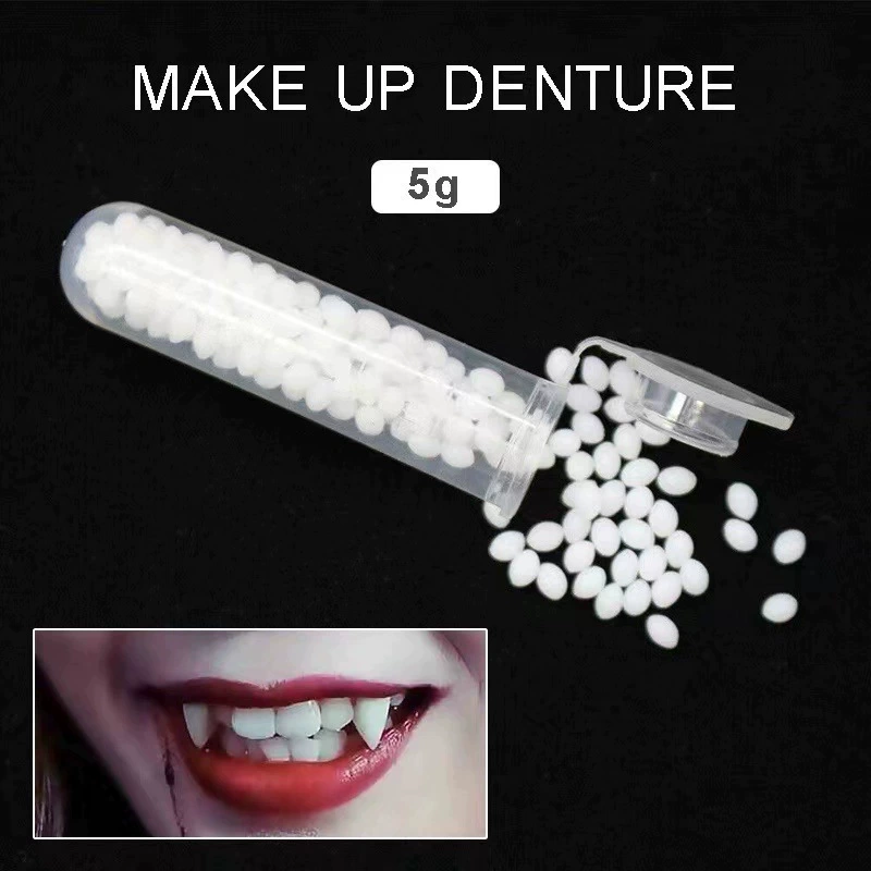 Кросс-граничные украшения для зубных протезов на Хэллоуин, прорезыватель для зубных протезов, клей для зубных протезов, домашние украшения для зубных протезов, реквизит, временные частицы для наполнения зубов