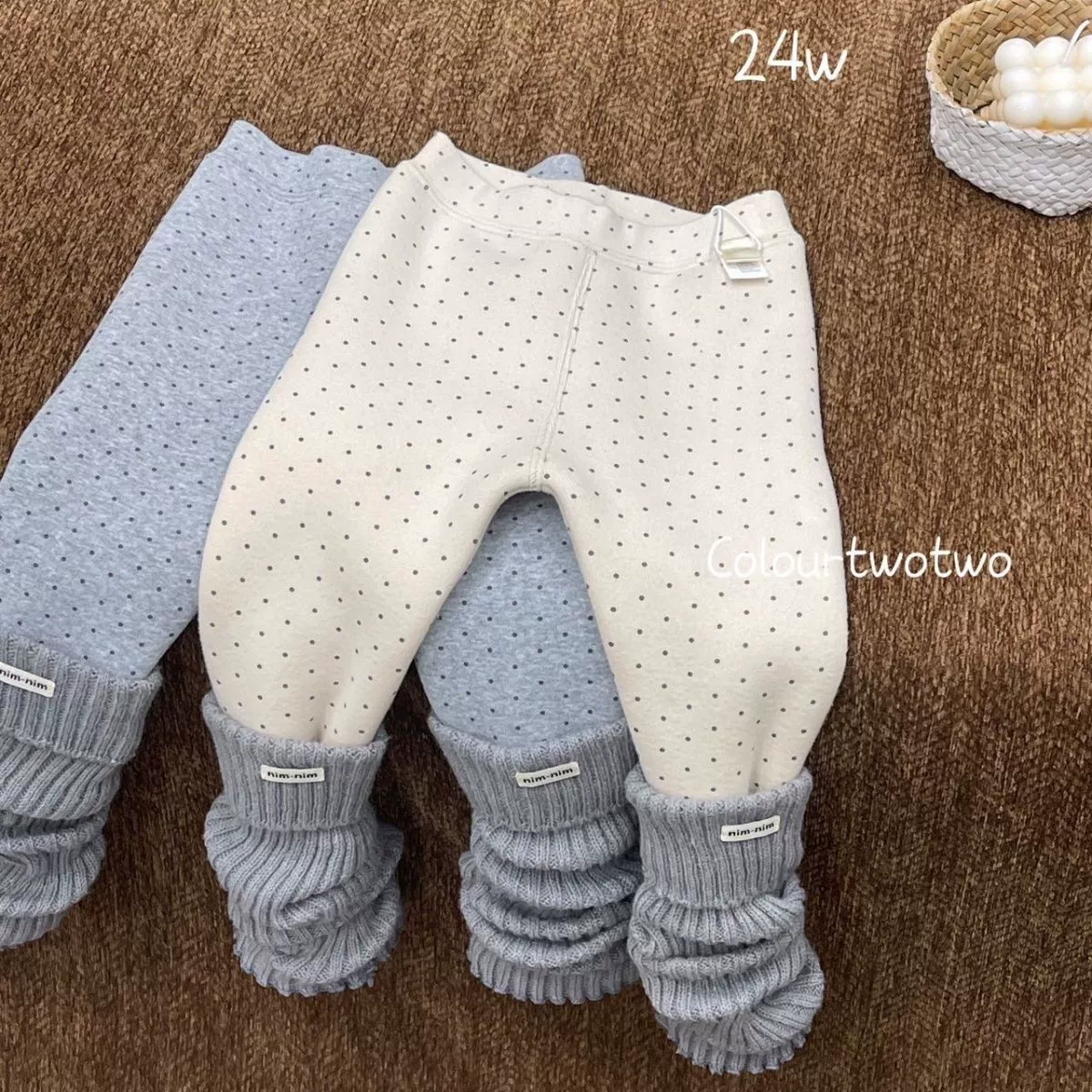 Children's demi-season universal removable gaiters, velvet alpaca, leggings, new collection, increased thickness, western style