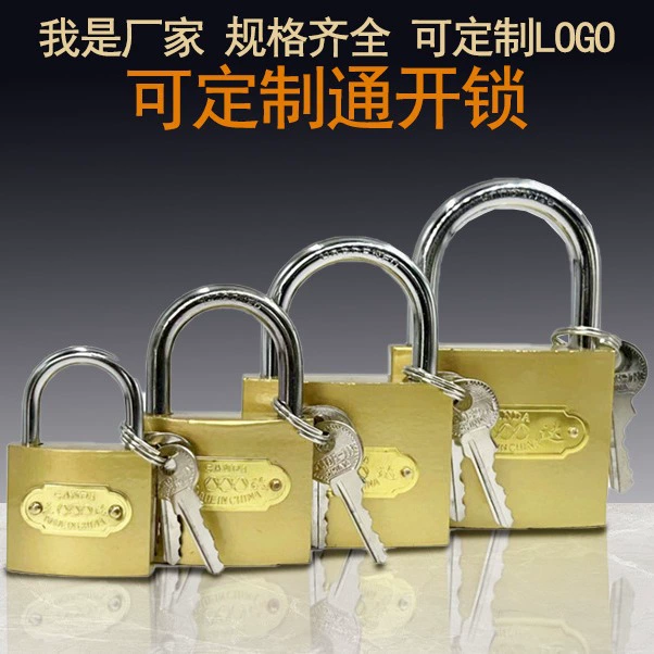Замок-padlock, поддельный медный замок, дверной замок, бытовой замок, замок общежития, передний и задний слот ключ, универсальная одноступенчатая разблокировка, мультиключ