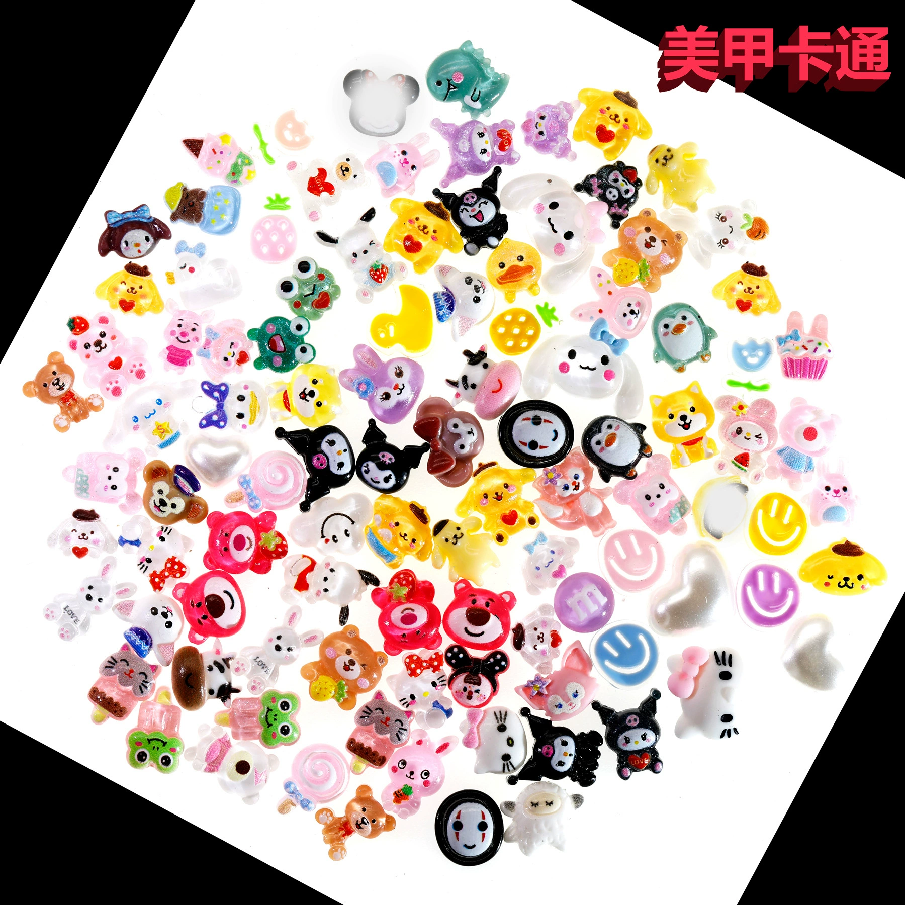 Мультфильм Hello Kitty Culomi маникюрные украшения KT Cat Ширли маленькие фрикадельки для ногтей мини-смола материал