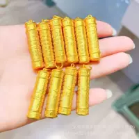 Магазин золота тот же древний метод, золотой праджня сердце, подвеска diy аксессуары, модная универсальный женский свиток цепи оптом