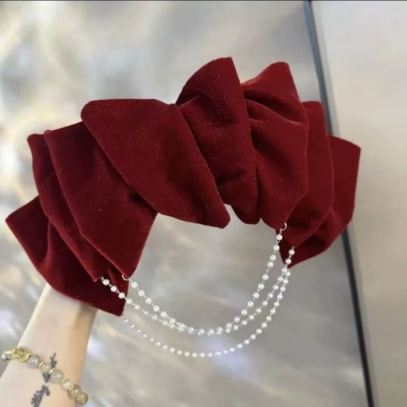 Облачный мусс ручной работы высота черепа Топ осень-зима супер фея Мода темперамент Универсальный милый весенний зажим клип