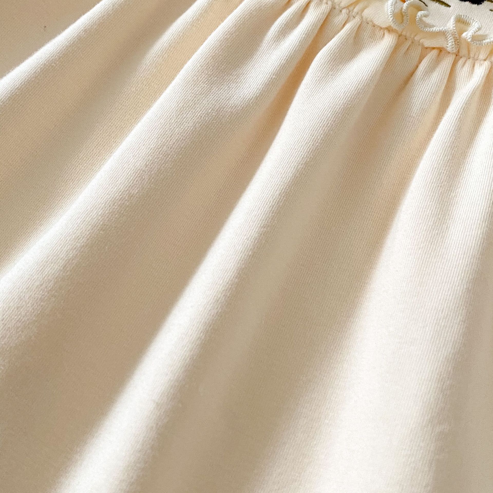 2024 Autumn New Baby and Girl Clothing Embroidered Small Lotus Leaf Collar Long Sleeve Loose Short Crawler jumpsuit_voghion.com