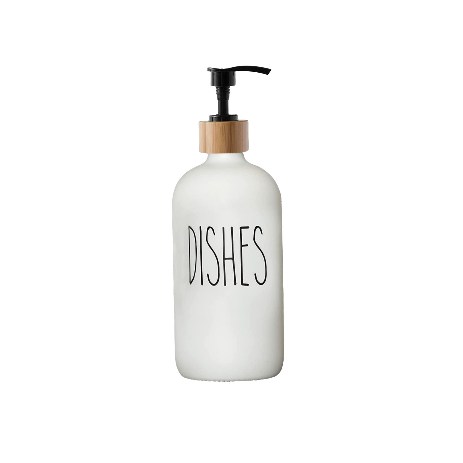 Amazon 500ml botella de vidrio marrón Boston negro y blanco desinfectante de manos 16oz botella de baño