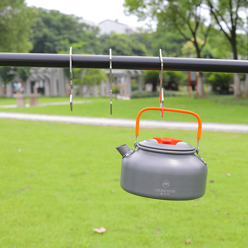 Outdoor S-shaped hook camping stainless steel simple metal hook carabiner connection buckle storage storage hook