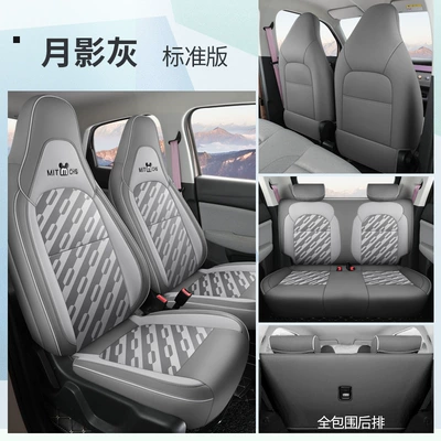 Zero Run T03 Seat Cover: Modelə uyğun (Original) oturacaq örtükləri - moon-shadow-gray-standard-edition-leapmoon-t03-special-four-seater-full-surround