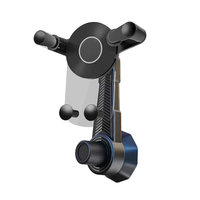 New car air outlet navigation Car phone holder - transparent-black-bracket-long-hook-clip-hook-clamp