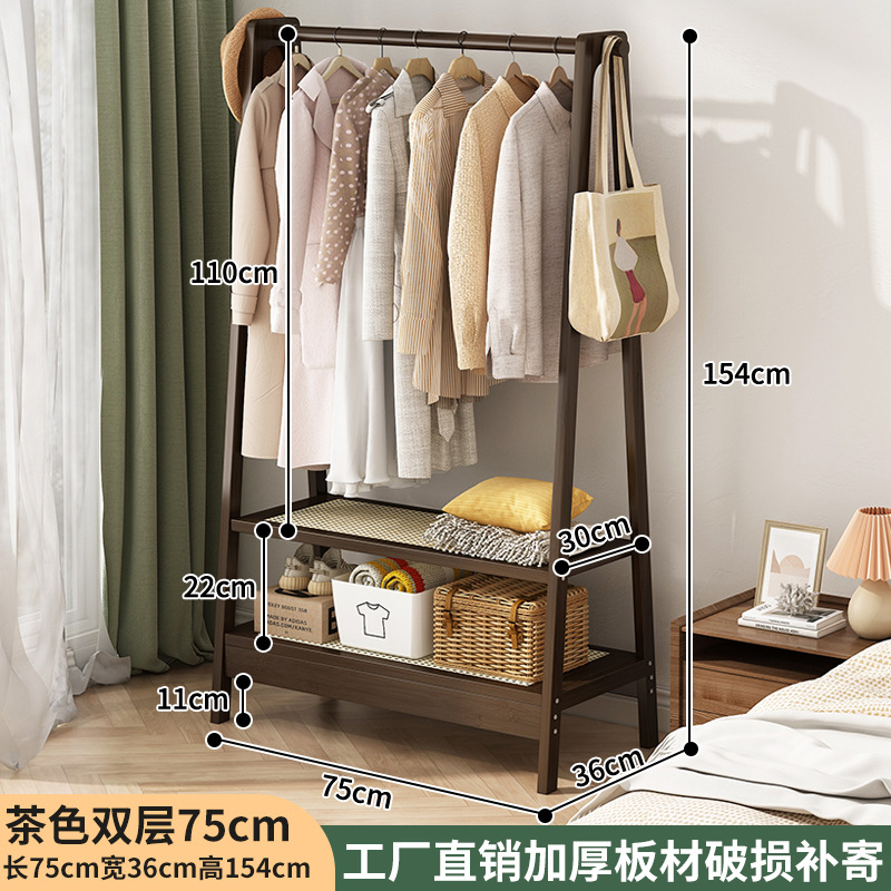 percha de ropa simple de piso vertical percha de ropa doméstica de dormitorio para almacenar y organizar percha de ropa tipo A percha de sombrero