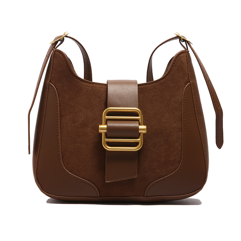 Coreano retro mirad bolso de brazo de color contraste para mujeres 2024 otoño invierno nuevo estilo de moda bolso de hombro portátil