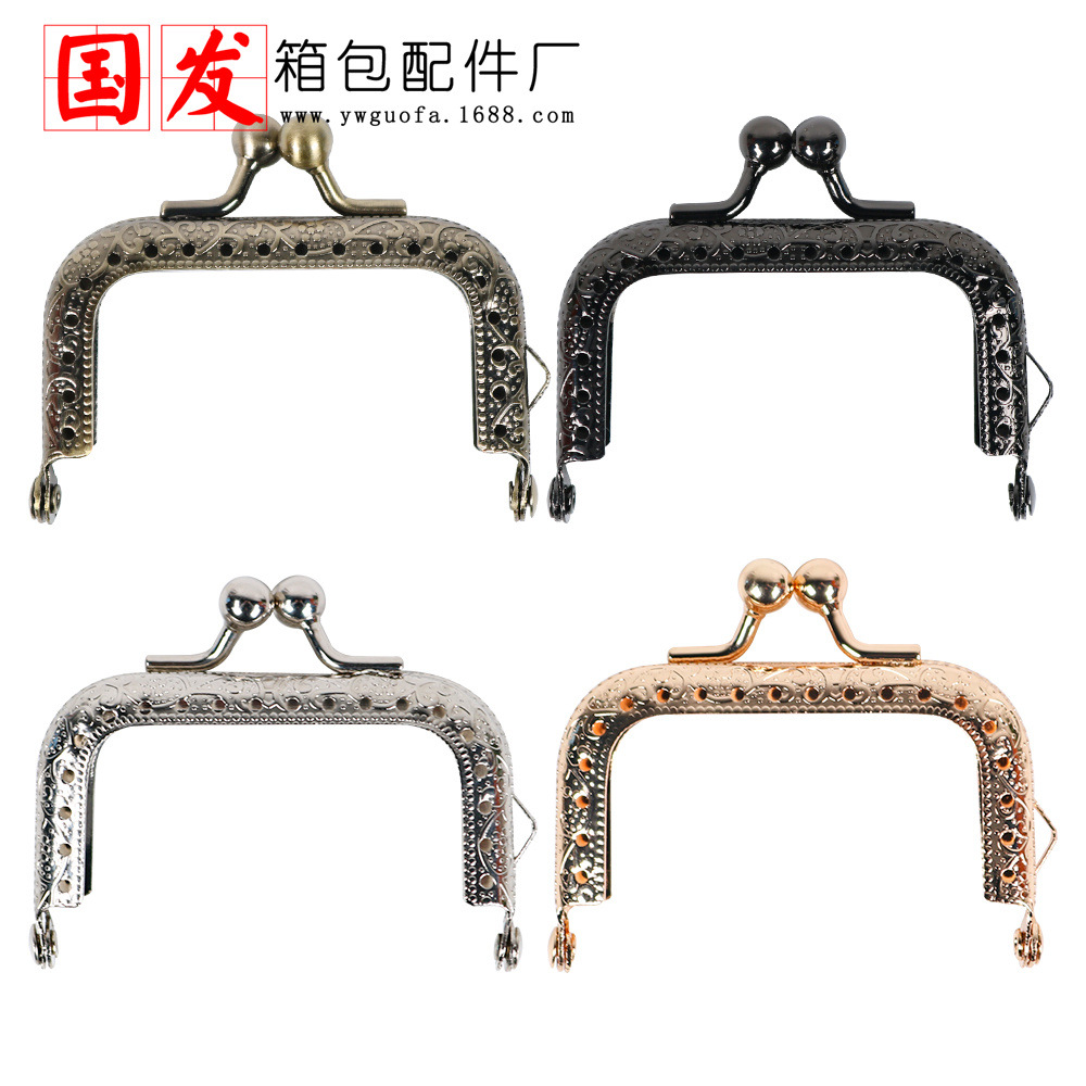 6,5 cm máquina de relieve cuadrada golpea Jinbu坑 mini oro   Fábrica directa de accesorios de maletas de China