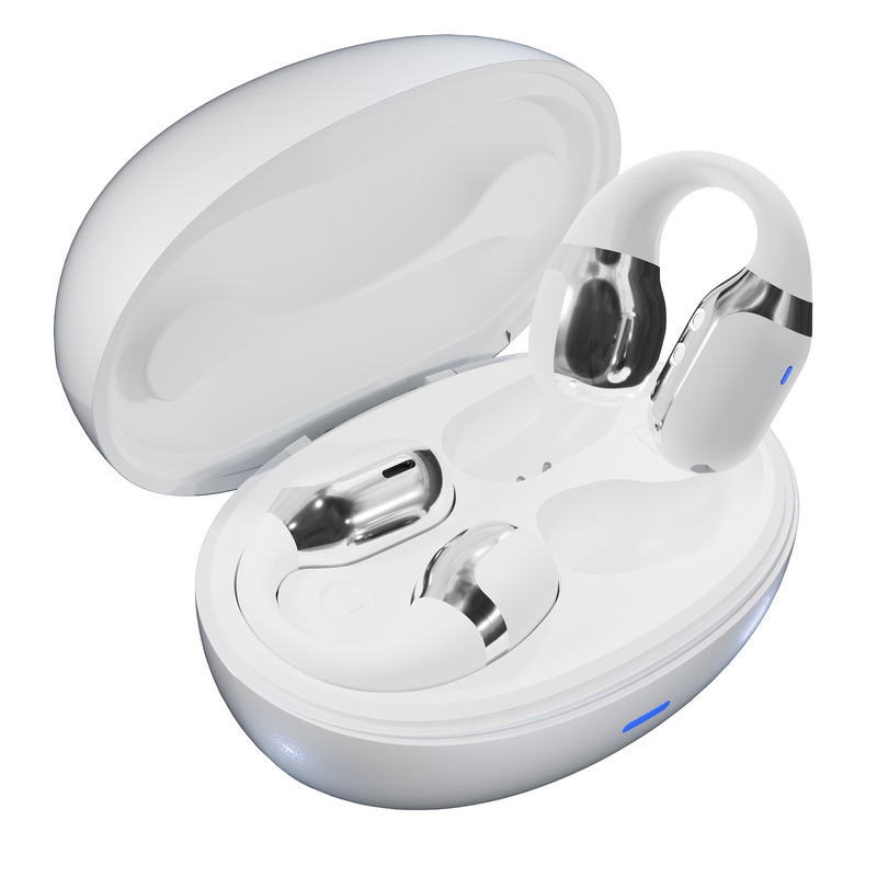 新型Bluetoothイヤホン2025 スポーツ ワイヤレス ノイズキャンセリング Huawei対応 イヤークリップ型イヤホン 長時間装着しても痛くない|undefined