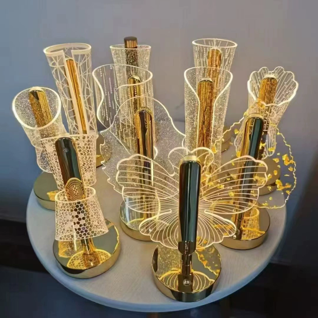 Трансграничный взрыв Амазонка Креативная Акриловая Настольная Лампа Ночной Осветильник Спальня Светодиодная Освещение Прикроватная Освещение