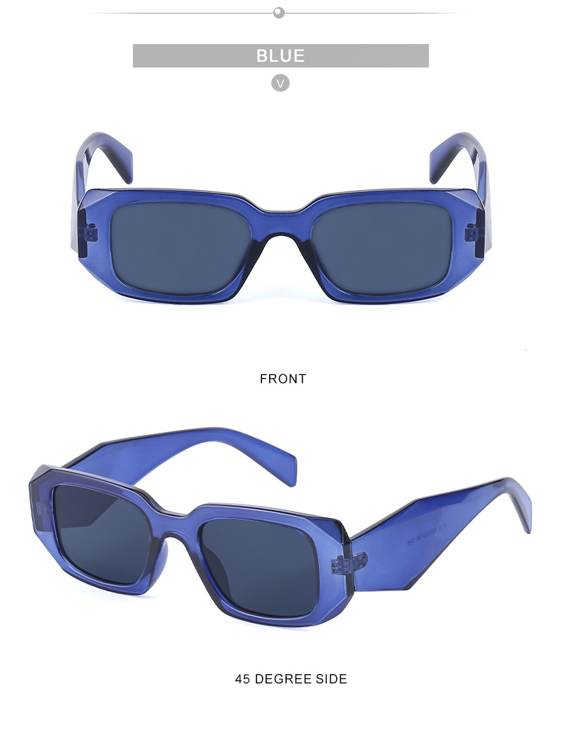 Irregular Frame Clashing Color Sunglasses Wholesale Nihaojewelry display picture 6