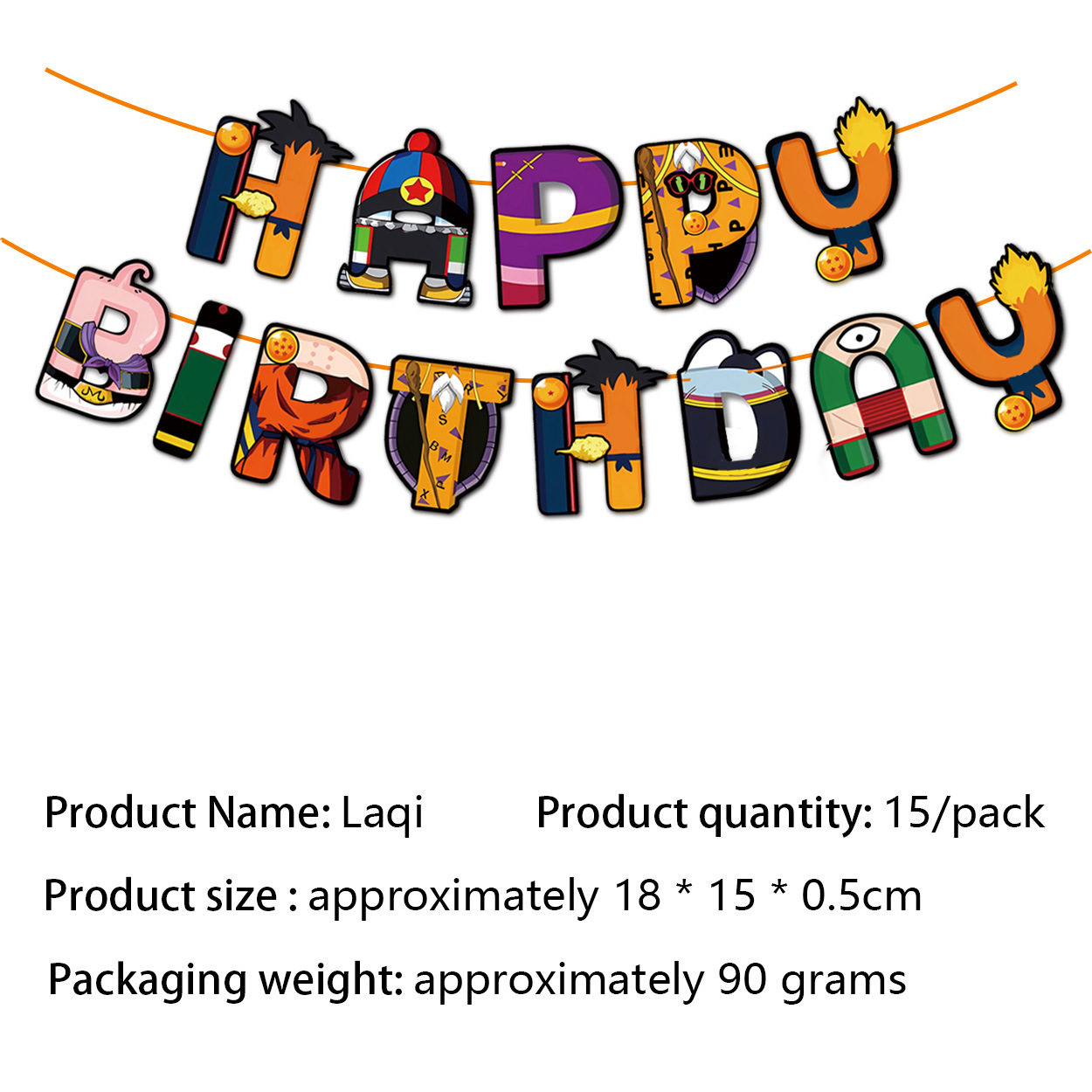 드래곤볼 플래그-15PCS