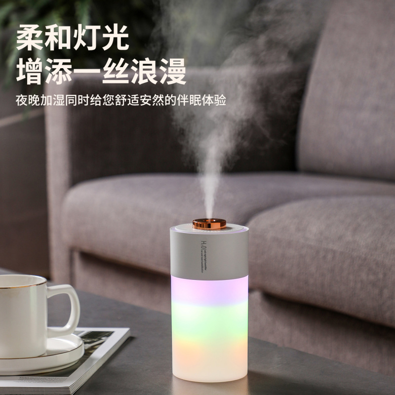 新款日韩炫彩加湿器 家用轻音香薰车载USB迷你加湿补水便携香薰机|undefined