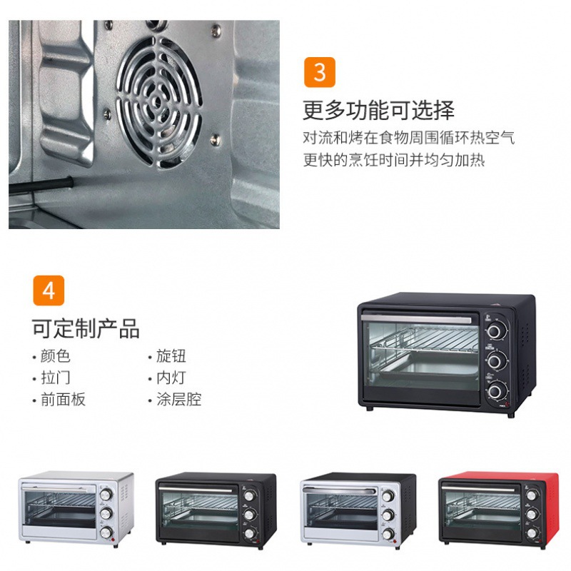 KS16 de gran capacidad automática multi-función visual libre de aceite de aire eléctrico freidora horno mini horno