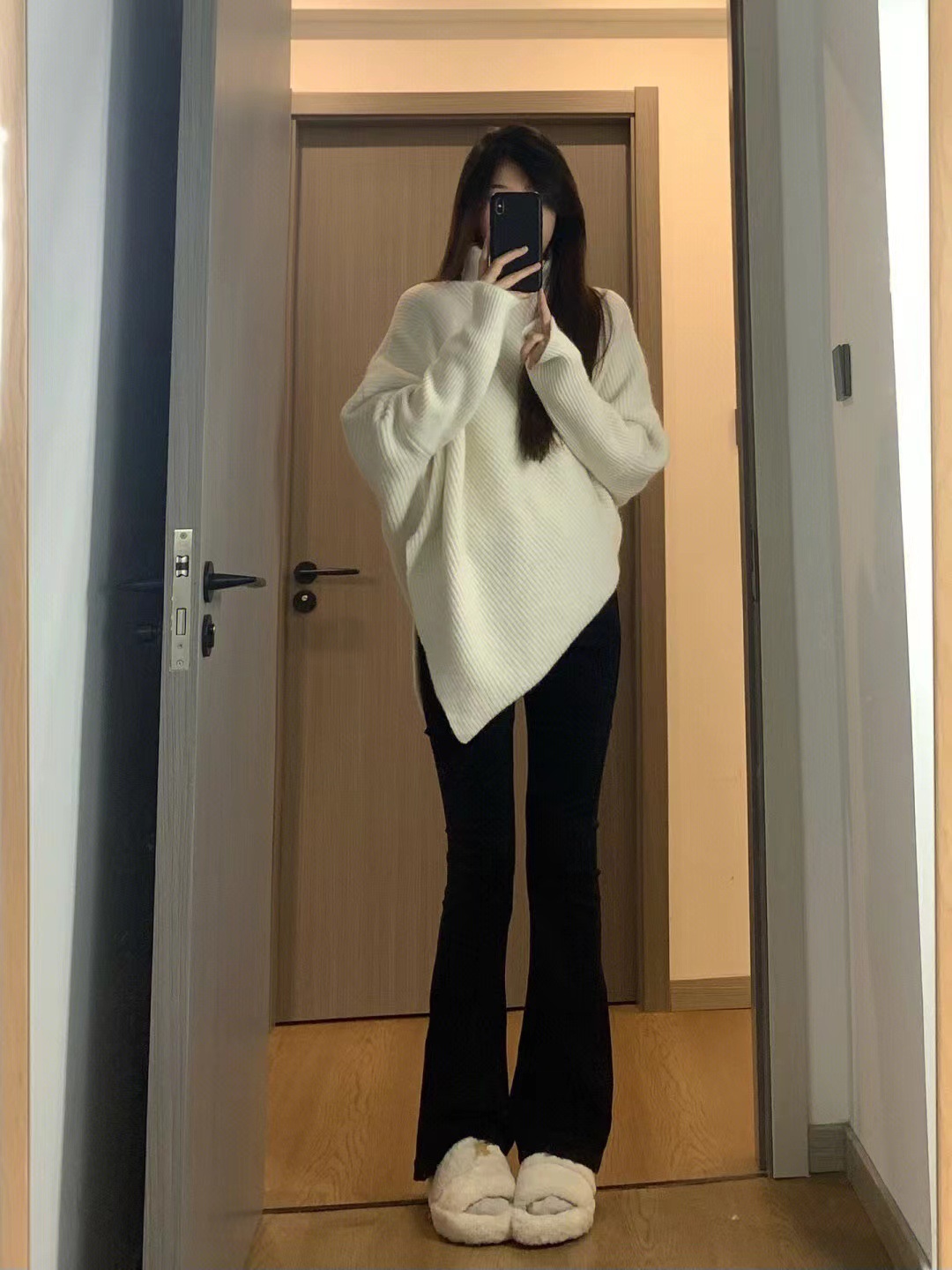 Dammen Pullover Mat Héichkraag Stréckpullover Hierscht Wanter_voghion.com