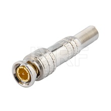 BNC免焊接頭(鍍金)銅芯BNC 75-3/4/5同軸線接頭Q9頭視頻線連接頭