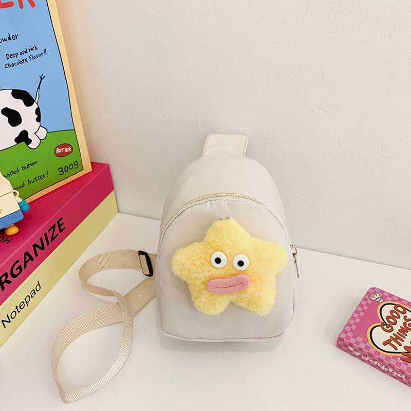 Bolsos lindos para niñas, bolsos de dibujos animados para niños, 2025 nuevos bolsos de pecho de peluche para niñas, bolsos de cambio para bebés