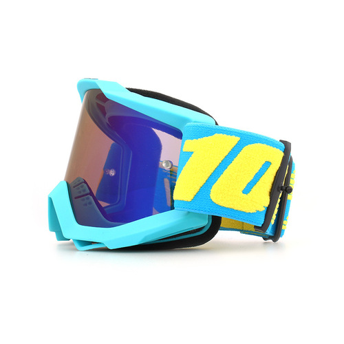 New 100 Cycling Goggles Outdoor Sports Downhill Mountain Bike Large Lens Windproof Sunshade Goggles