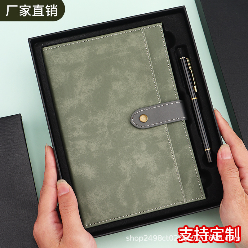 A5 cuaderno simple trabajo de oficina de negocios diario de la conferencia registro de la reunión anual de la empresa regalo se puede imprimir logotipo