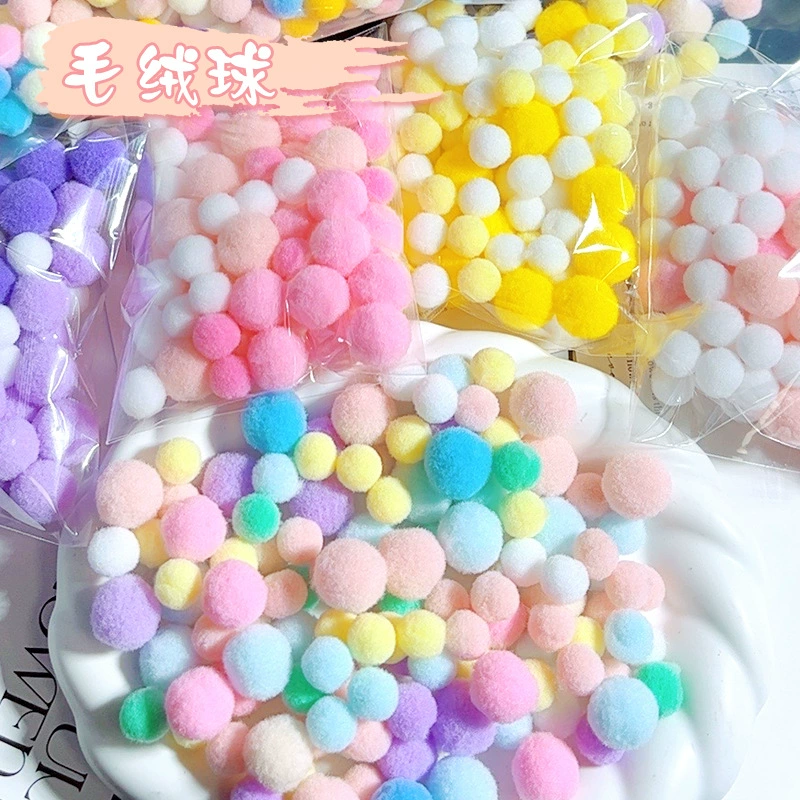 Slime handmade, accessory, elastic puffer ball, plush, DIY