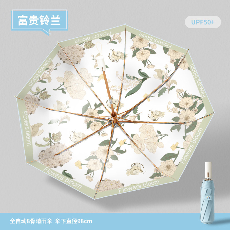 全自动折叠男士雨伞晴雨两用大号抗风双人遮阳防晒太阳伞遮阳伞|undefined