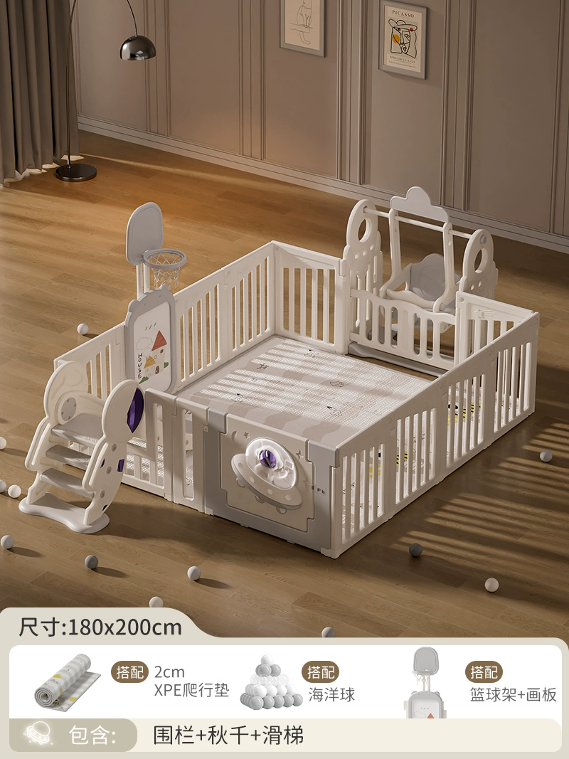 Children's fence for crawling, game mat