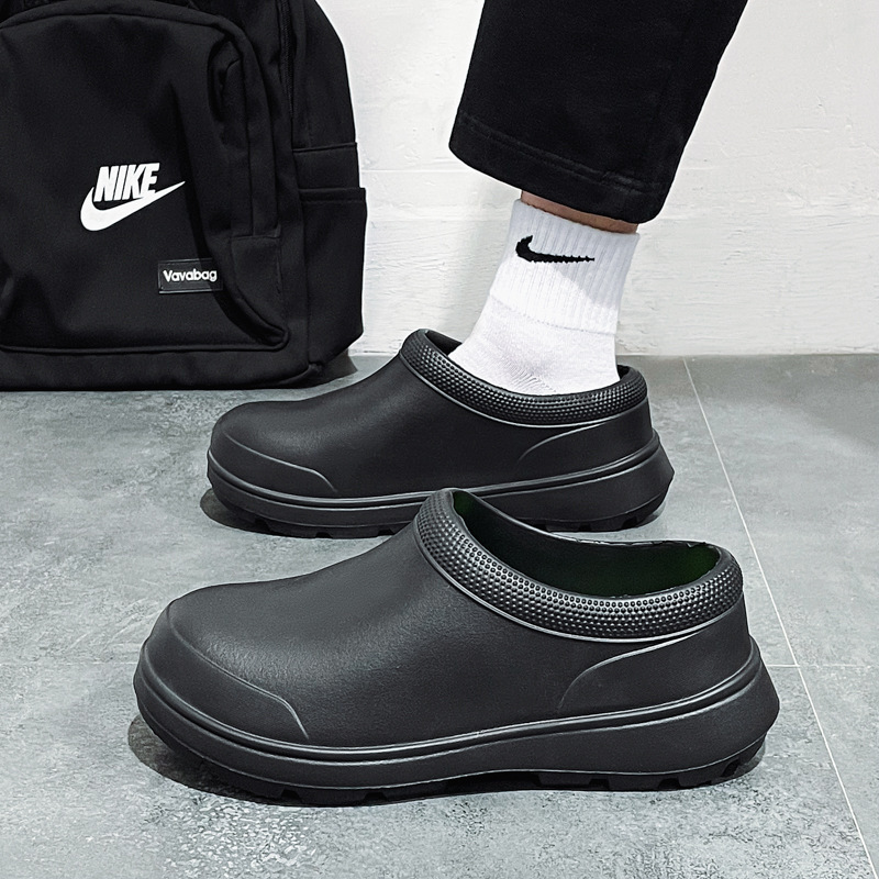 Chef shoes breathable non-slip waterproof and oil-proof kitchen shoes men's spring and autumn work shoes nurse shoes rain shoes women's water shoes black Chef shoes breathable non-slip waterproof and oil-proof kitchen shoes men's spring and autumn work shoes nurse shoes rain shoes women's water shoes black