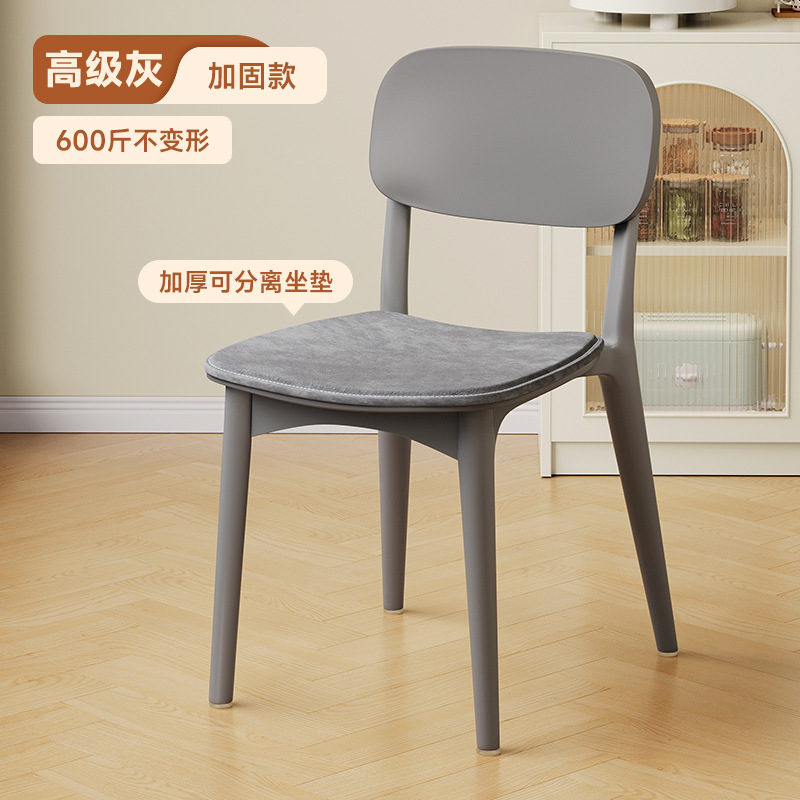 塑料椅子加厚家用餐椅靠背椅餐桌椅出租房用新款商用餐厅吃饭凳子|undefined