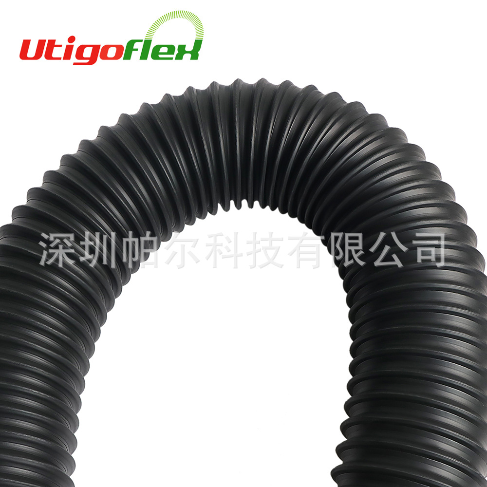 耐高温耐低温防腐蚀抗紫外线TPR绕性风管热塑性橡胶TPE钢丝软管