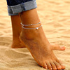 Accessory, fashionable beach ankle bracelet, European style, simple and elegant design, wholesale