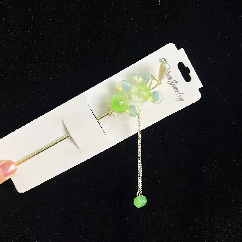 Hairpin Hanfu заколка для волос, орхидея цветочный декоративный аксессуар для волос, простая элегантная китайская стиль