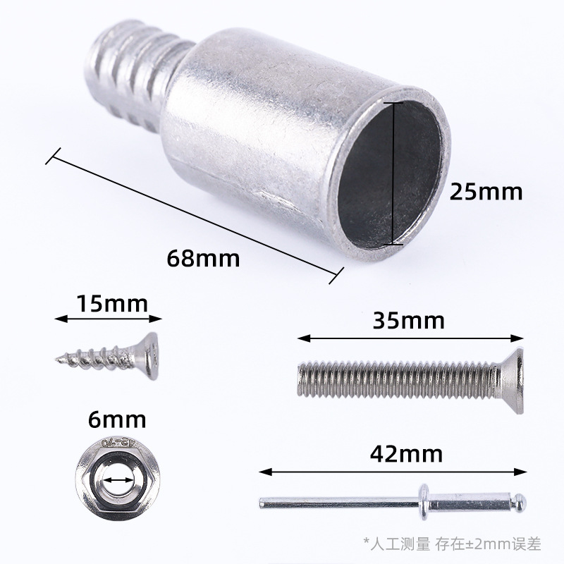 Aleación americana enlace de tornillo metal cabeza de tornillo rodillo barra de trapeador barra de limpieza cepillo de extensión accesorios fabricantes